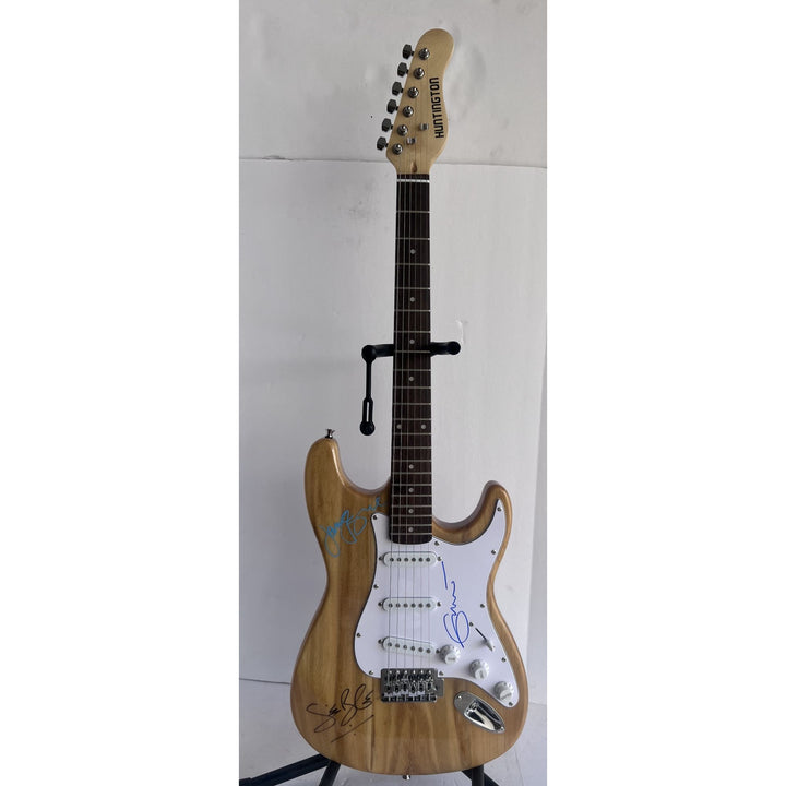 Eric Clapton Ginger Baker Jack Bruce Cream full size Huntington Stratocaster electric guitar signed with proof