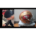 Load image into Gallery viewer, San Francisco 49ers Brock Purdy Riddell speed authentic game model helmet signed with proof
