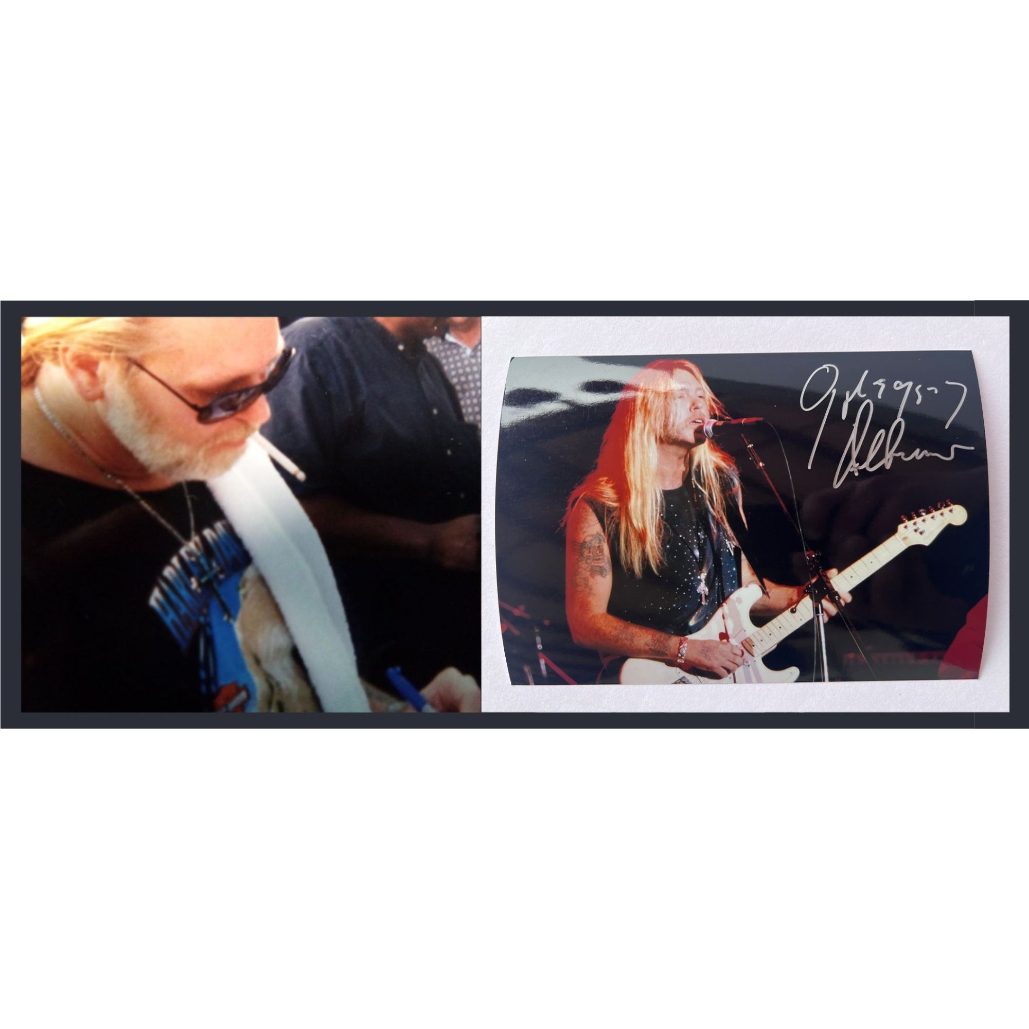 Gregg Allman of the Allman Brothers 5x7 photograph signed with proof