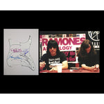 Load image into Gallery viewer, The Ramones stratocaster elecectric guitar pickguard Joey Dee Dee Marky Tommy and CJ signed with proof
