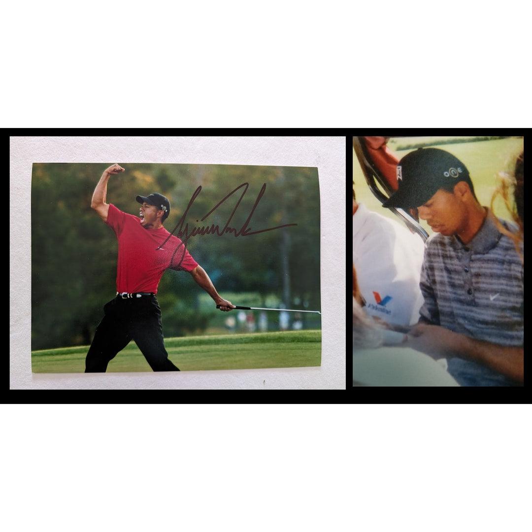 Tiger Woods 5x7 photo signed with proof