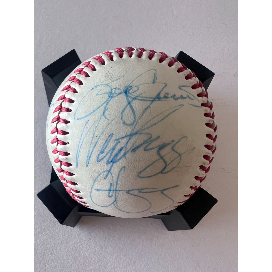 Boston Red Sox greats Carl Yastrzemski David Ortiz Fred Lynn Jim Rice Carlton Fisk 13 and all signed baseball with proof