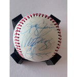 Load image into Gallery viewer, Boston Red Sox greats Carl Yastrzemski David Ortiz Fred Lynn Jim Rice Carlton Fisk 13 and all signed baseball with proof
