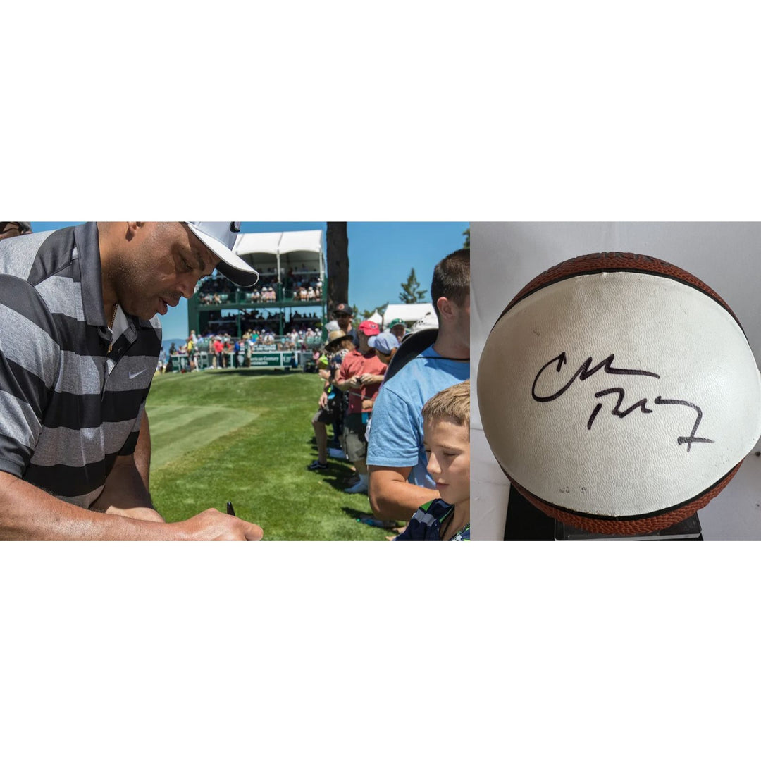 Charles Barkley mini basketball signed with proof and free acrylic display case