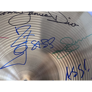 Ozzy Osbourne Ronnie James Dio Geezer Butler Bill Ward Zakk Wylde Vinnie Appice Tony Iommi 14 inch cymbal signed with proof