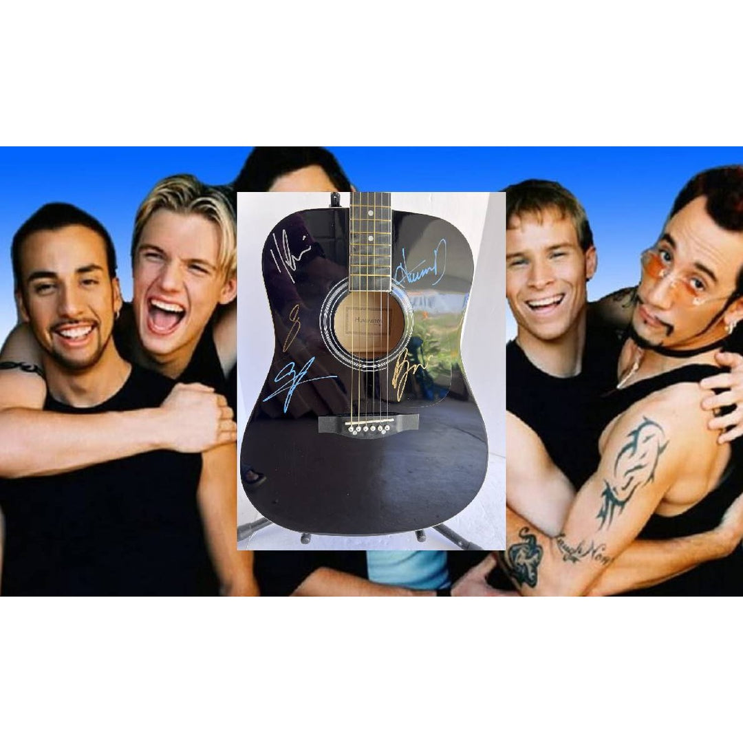 Backstreet Boys full size acoustic guitar signed with proof