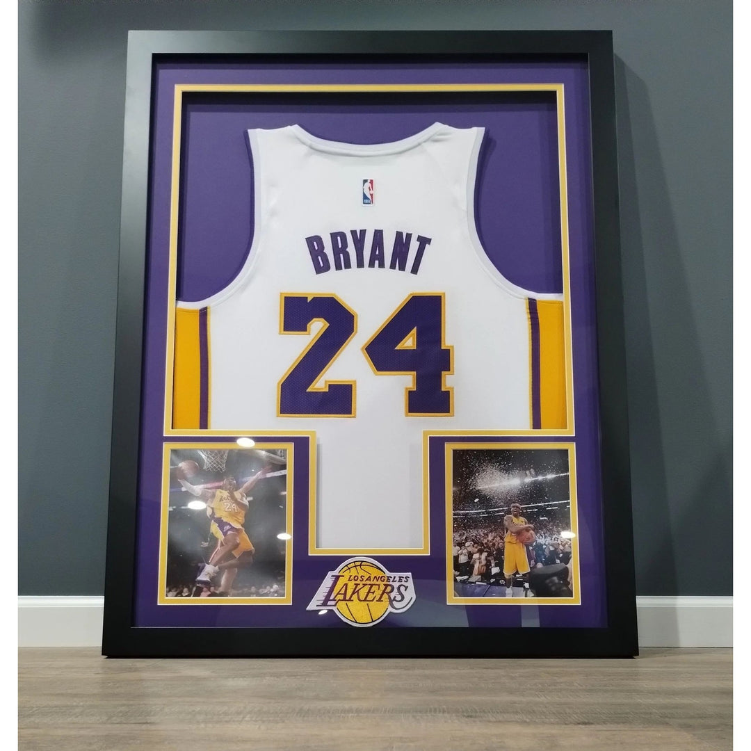 Los Angeles Lakers jersey Kobe Bryant "Mamba Out " inscribed & signed with proof