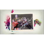 Load image into Gallery viewer, Angus Young of ACDC and Keith Richards of The Rolling Stones 5x7 photo sign with proof
