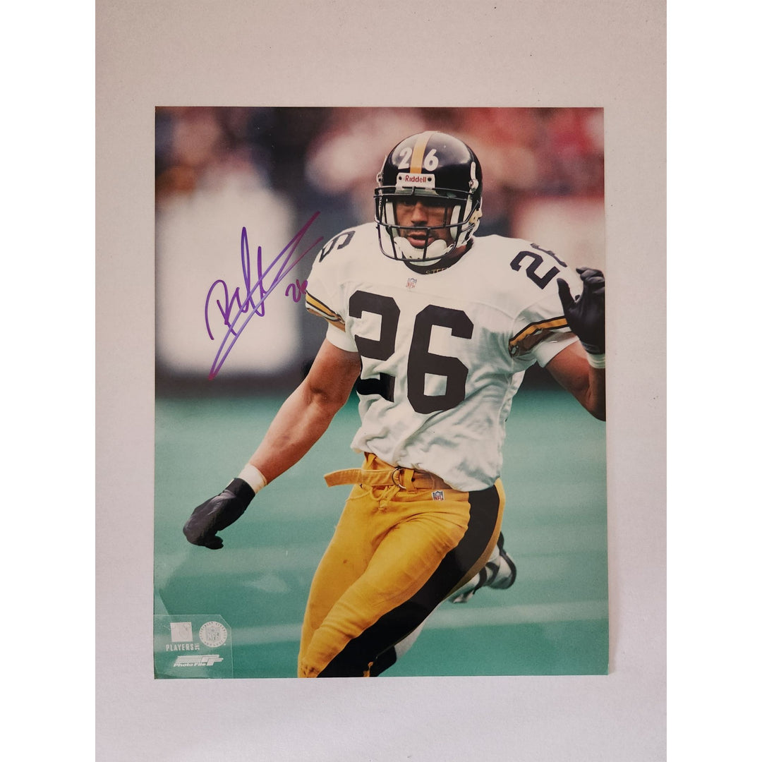 Rod Woodson Pittsburgh Steelers hall of famer 8x10 photo signed