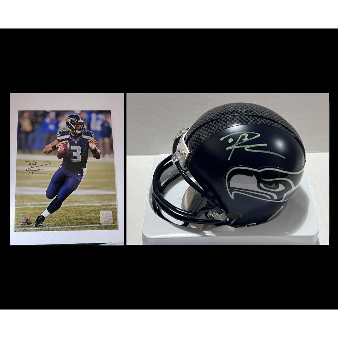 Russell Wilson Seattle Seahawks 8x10 photo signed with proof