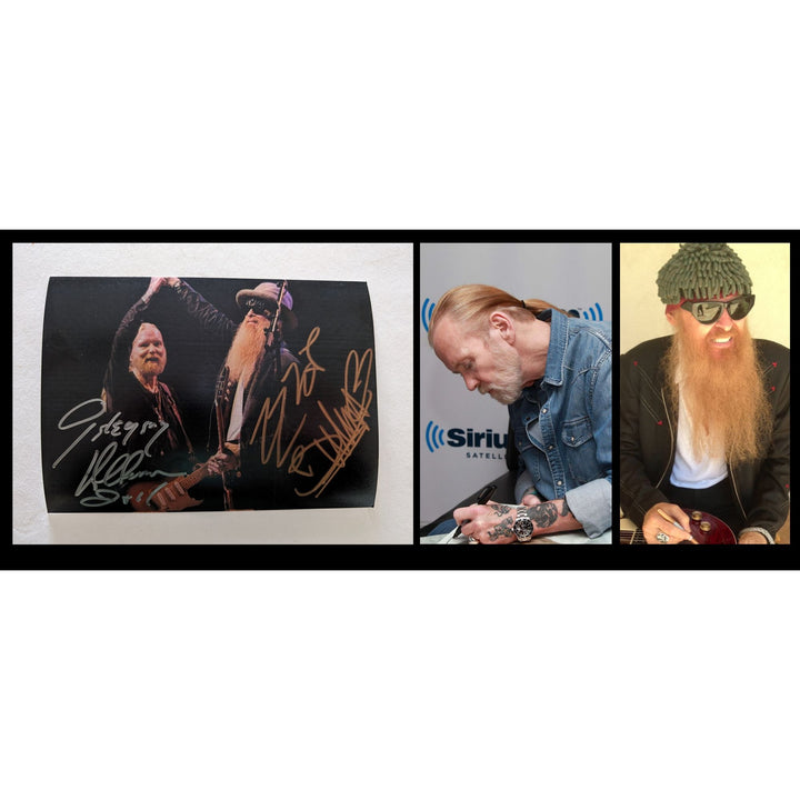 Billy Gibbons and Gregg Allman 5x7 photo signed with proof