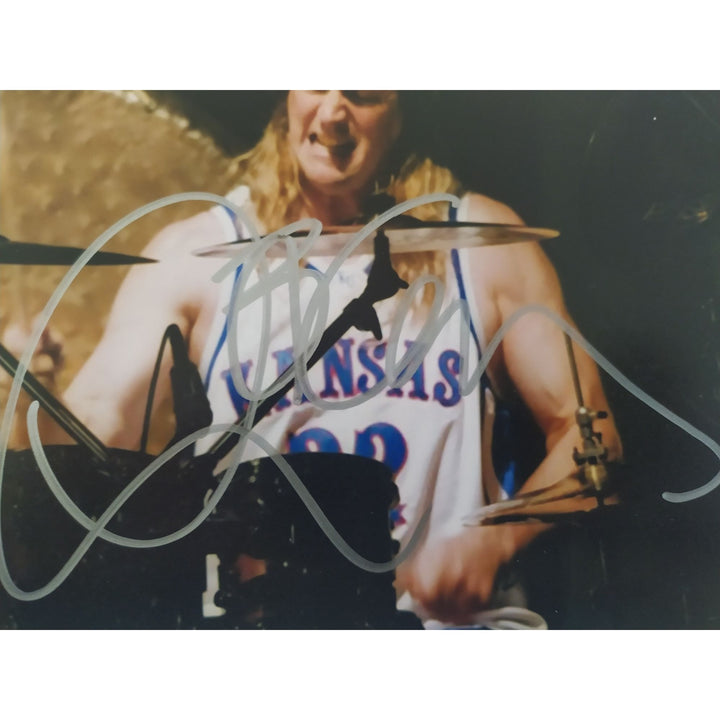 Dana Carey Tool drummer 5x7 photo signed with proof