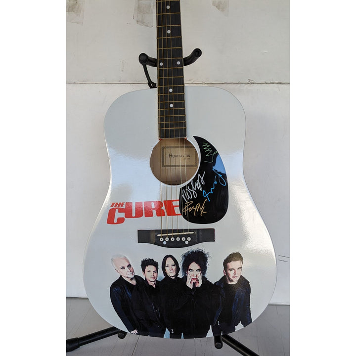 Robert Smith and the Cure full size One of A Kind acoustic guitar signed with proof