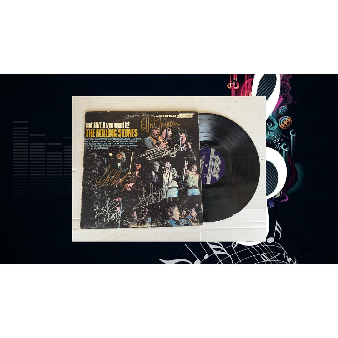 The Rolling Stones ''got Live if you want it!'' LP signed with proof.