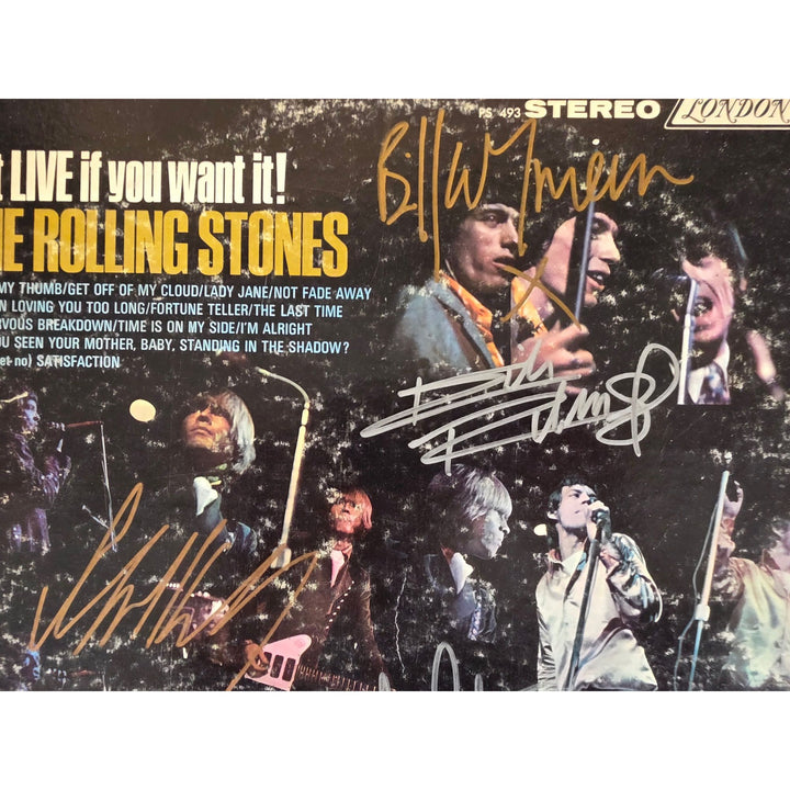 The Rolling Stones ''got Live if you want it!'' LP signed with proof.