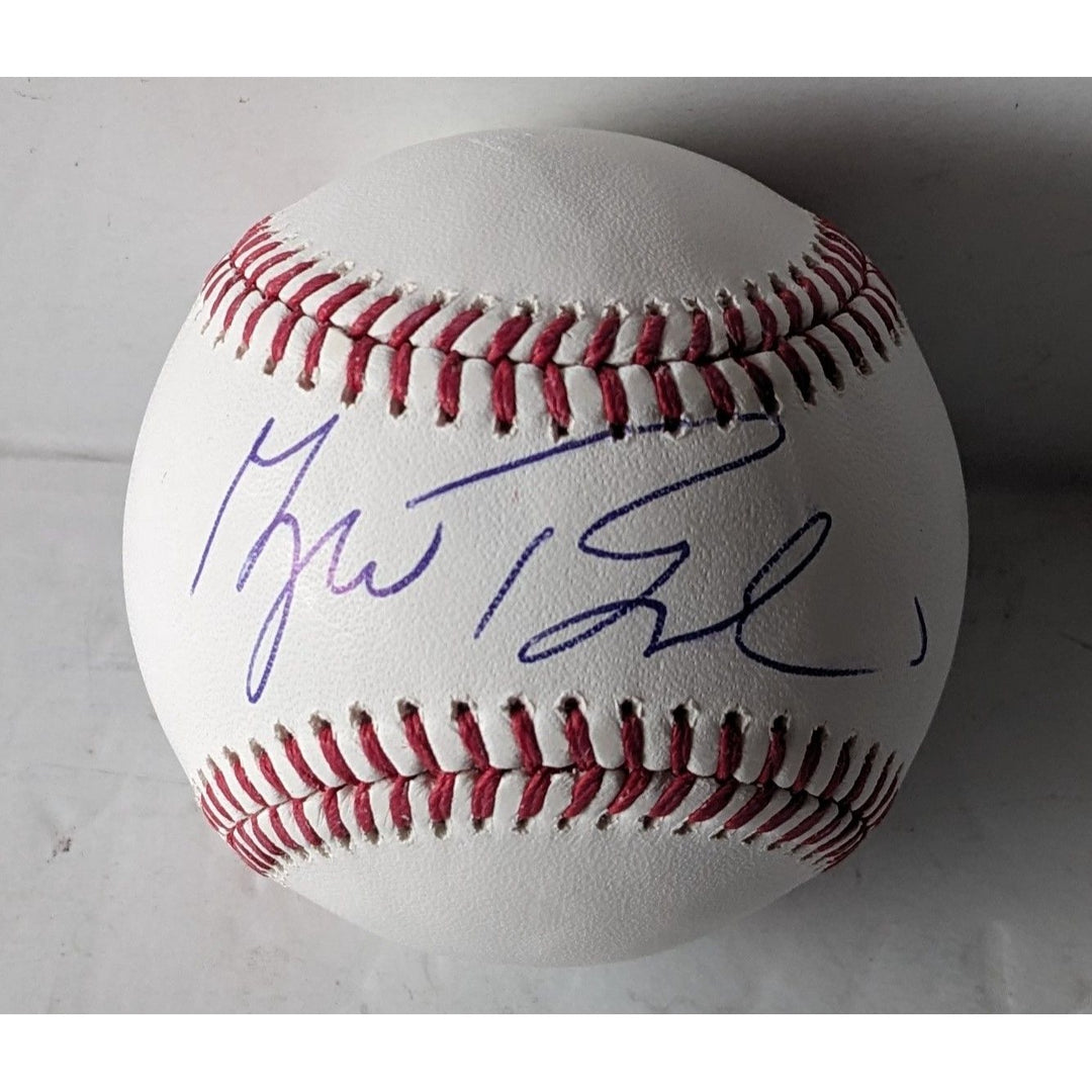 George Walker Bush US President Rawlings official MLB baseball signed with proof and free display case
