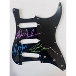 Load image into Gallery viewer, Rush Neil Peart Geddy Leddy Alex Lifeson electric guitar pickguard signed with proof
