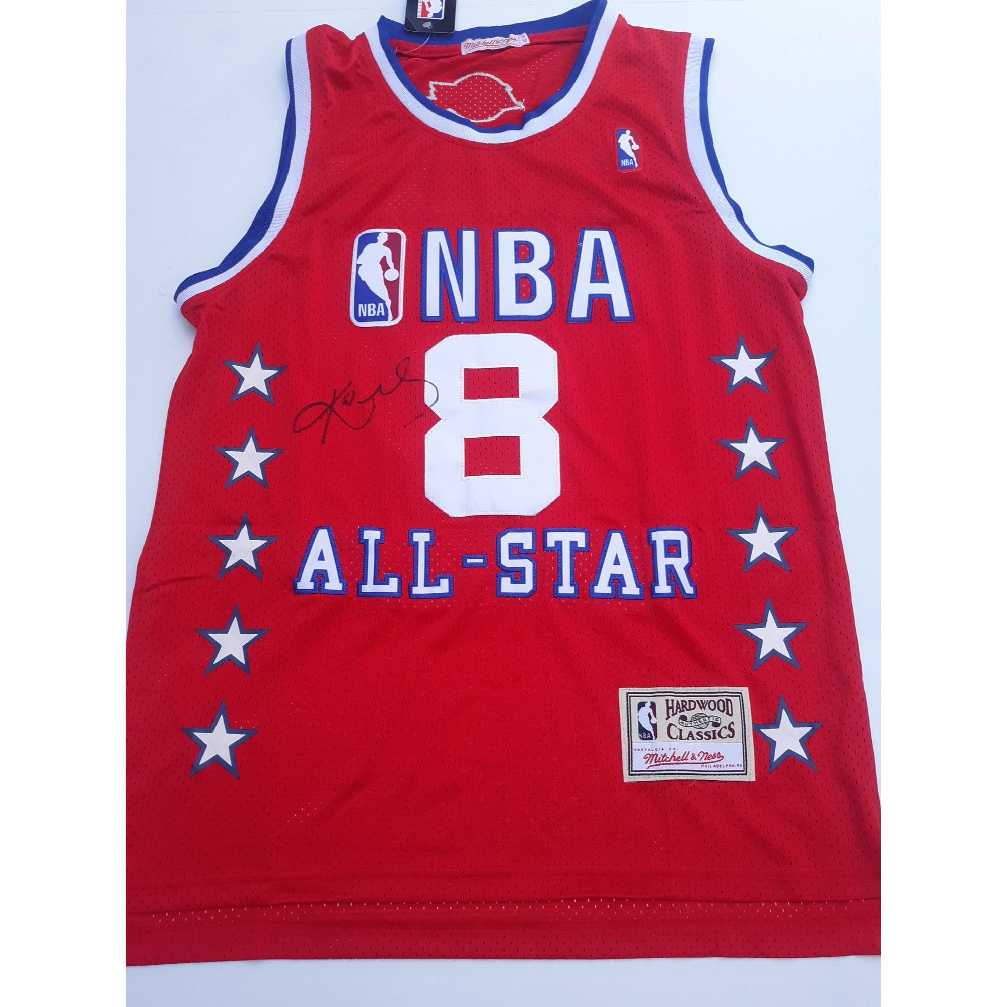 Kobe Bryant 2003 authentic size M double signed All-Star jersey with proof