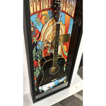 Load image into Gallery viewer, Dave Mathews with sketch Stephan Lessard Boyd Tinsley LeRoi Moore Carter Beauford acoustic guitar signed and framed with proof
