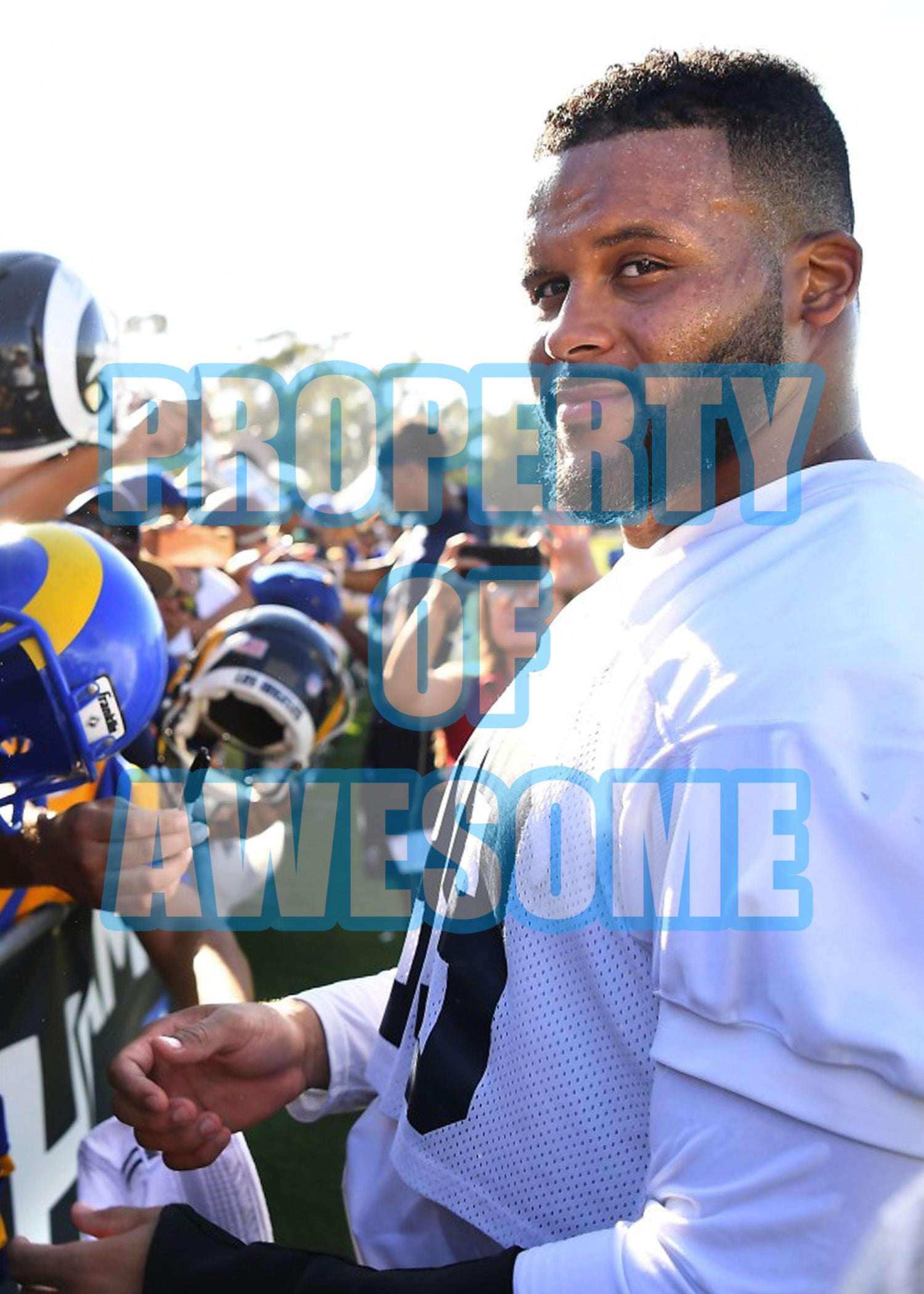 Aaron Donald Los Angeles Rams 8x10 photo signed with proof
