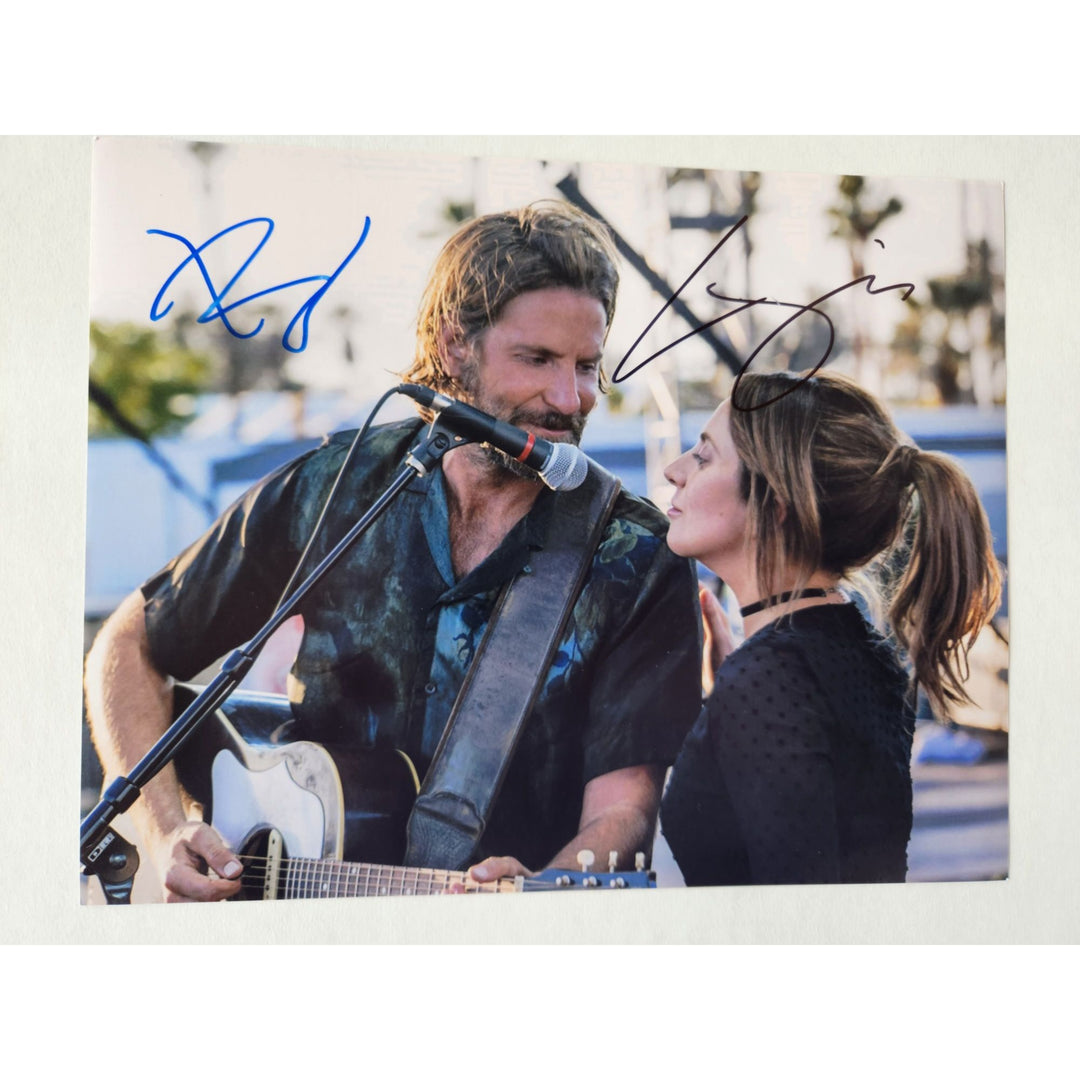 A Star is Born Lady Gaga Bradley Cooper 8x10 photo signed with proof