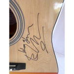 Load image into Gallery viewer, Ed Sheeran signed with sketch one of a kind full size acoustic guitar signed with proof
