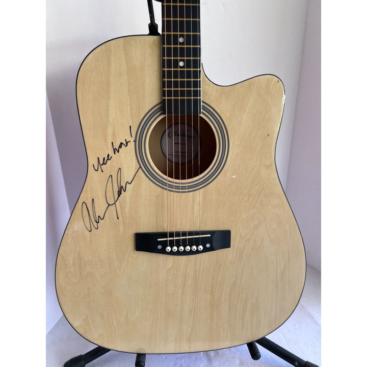 Alan Jackson Country music Icon full size acoustic guitar signed with proof