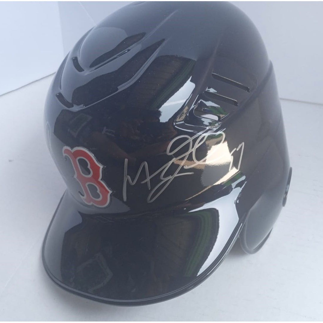 Boston Red Sox David Ortiz and Manny Ramirez full size batting helmet signed