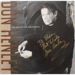 Don Henley The End of Innocence signed LP