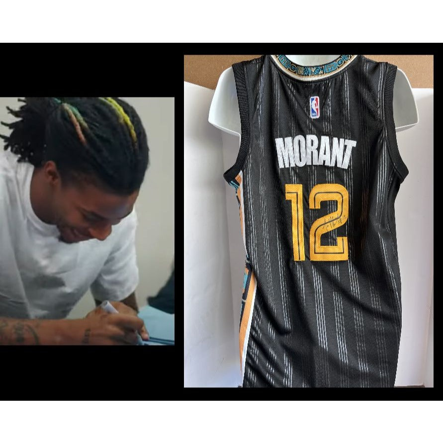 Ja Morant Memphis Grizzlies size XL game model jersey signed with proof