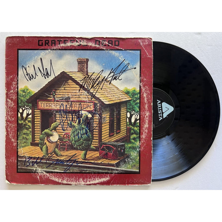 Grateful Dead Jerry Garcia Donna Jean Godchaux Keith Godchaux Mickey Hart Terrapin Station lp signed