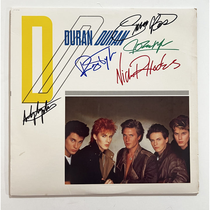 Duran Duran Simon Le Bon John Taylor Nick Rhodes Andy and Roger Taylor original LP signed with proof