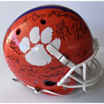 Load image into Gallery viewer, Clemson Tigers Replica full size helmet Helmet signed by 25 all time greats
