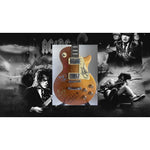 Load image into Gallery viewer, Ronnie James Dio, Ozzy Osbourne, Tony Iommi, Black Sabbath Les Paul style guitar signed with proof
