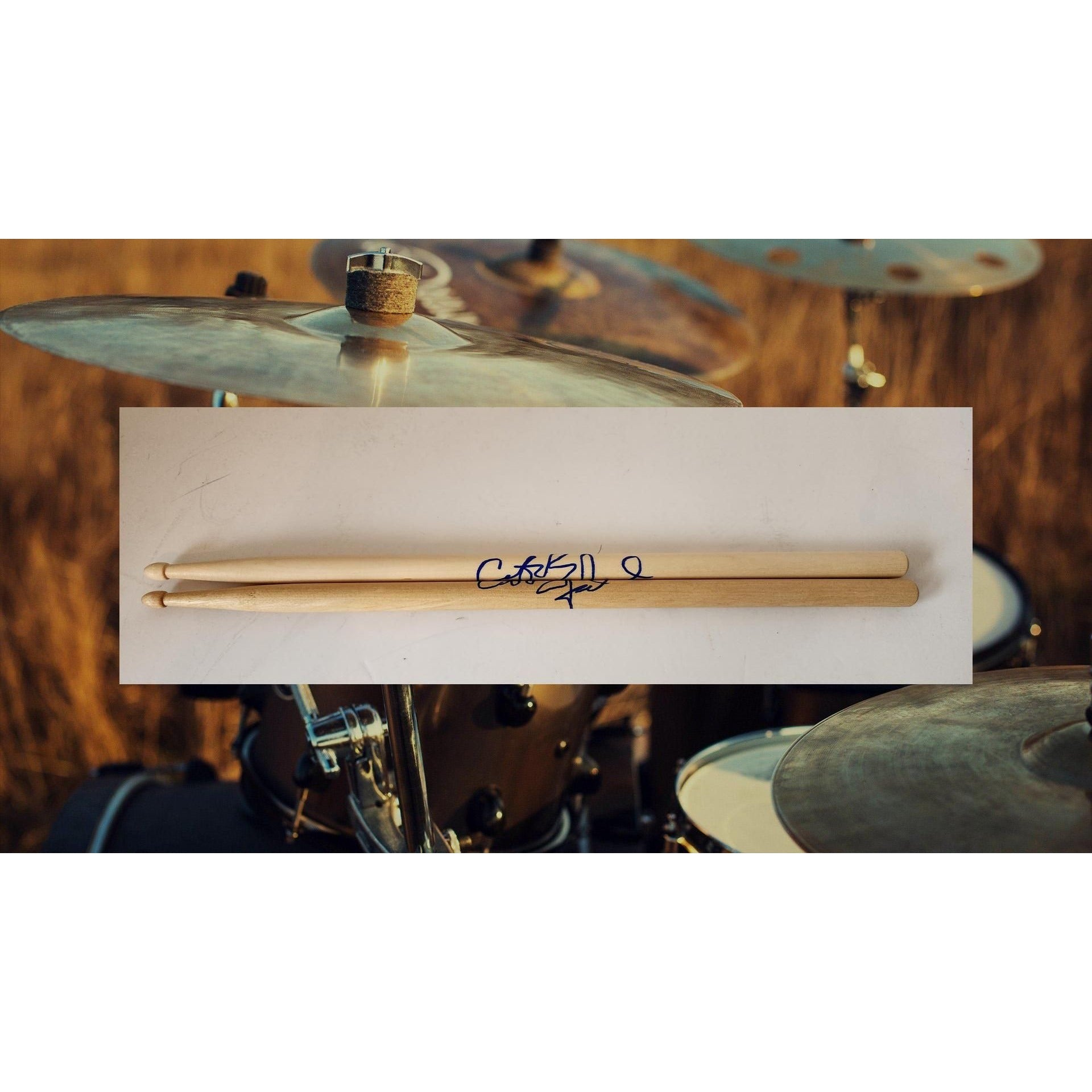 Carter Beauford Dave Matthews Band Drumstick signed with proof