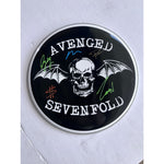 Load image into Gallery viewer, Avenged Sevenfold M. Shadows, Zacky Vengeance, Synyster Gates, Johnny Christ, Brooks Wackerman drumhead signed with proof
