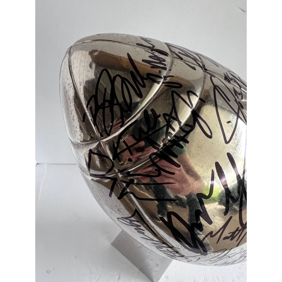 Super Bowl 57 Vince Lombardi Trophy Kansas City Chiefs team signed  with proof