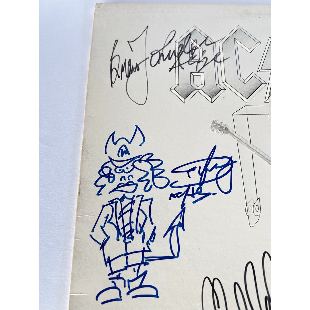 AC/DC " Flick of the Switch" Angus and Malcolm Young, Brian Johnston, Phil Rudd, & Cliff Williams original LP signed with proof