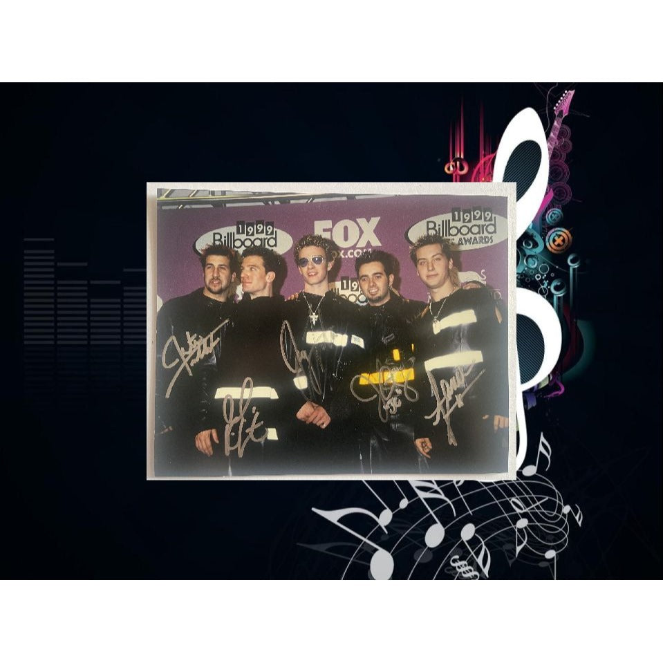 Justin Timberlake NSYNC band signed 8x10 photo with proof