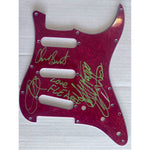 Load image into Gallery viewer, Red Hot Chili Peppers Anthony Kiedis flea Chad Smith Fender Stratocaster electric guitar pick guard signed with proof
