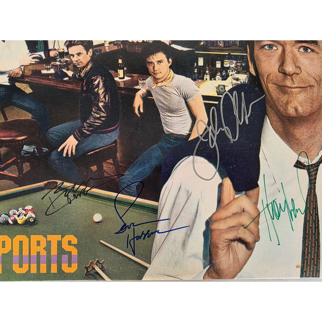 Huey Lewis and the News "Sports" LP signed with proof.
