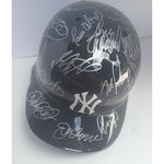 Load image into Gallery viewer, New York Yankees Derek Jeter Mariano Rivera Joe Torre 1996 World Series champions team sign batting helmet with proof
