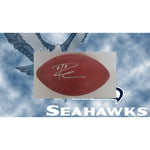 Load image into Gallery viewer, Russell Wilson Seattle Seahawks NFL game model football signed with proof with free case
