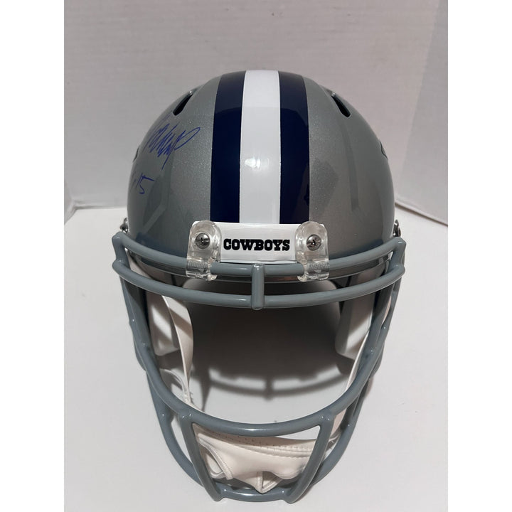 Dak Prescott Ceedee Lamb Michael Gallup Micah Parsons Ezekiel Elliott Tony Pollard Dallas Cowboys Riddell Speed full size replica helmet