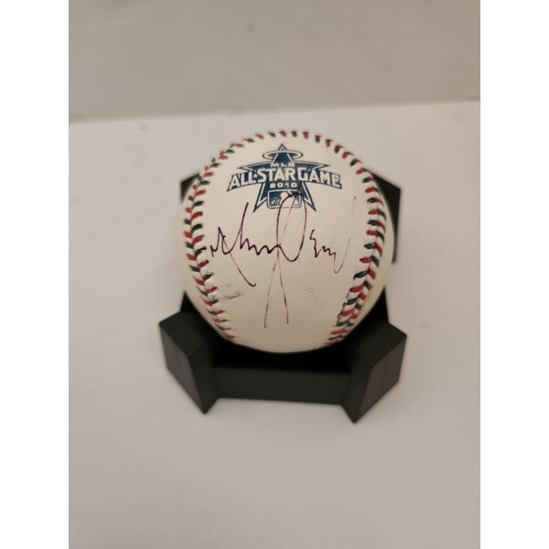 Michael Jackson MLB All-Star game baseball signed with proof free acrylic display case