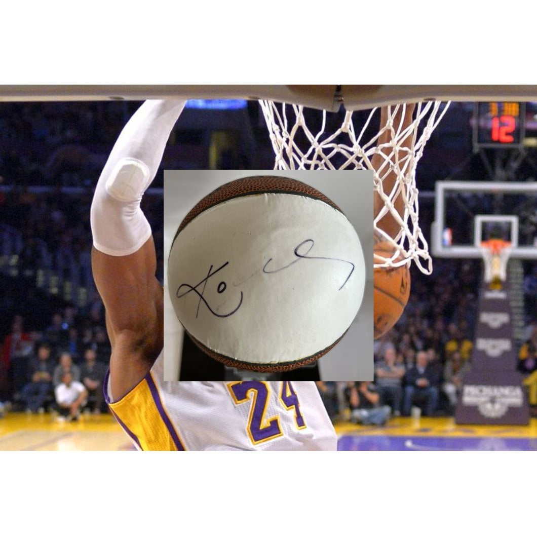 Kobe Bryant Los Angeles Lakers mini basketball signed with proof