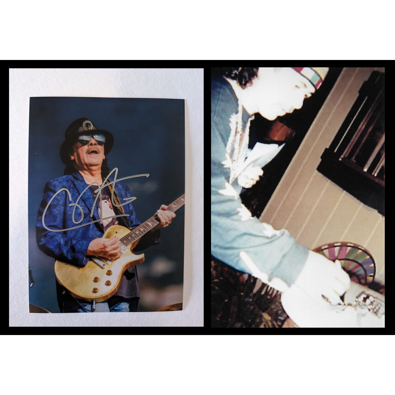 Carlos Santana 5x7 photograph signed with proof