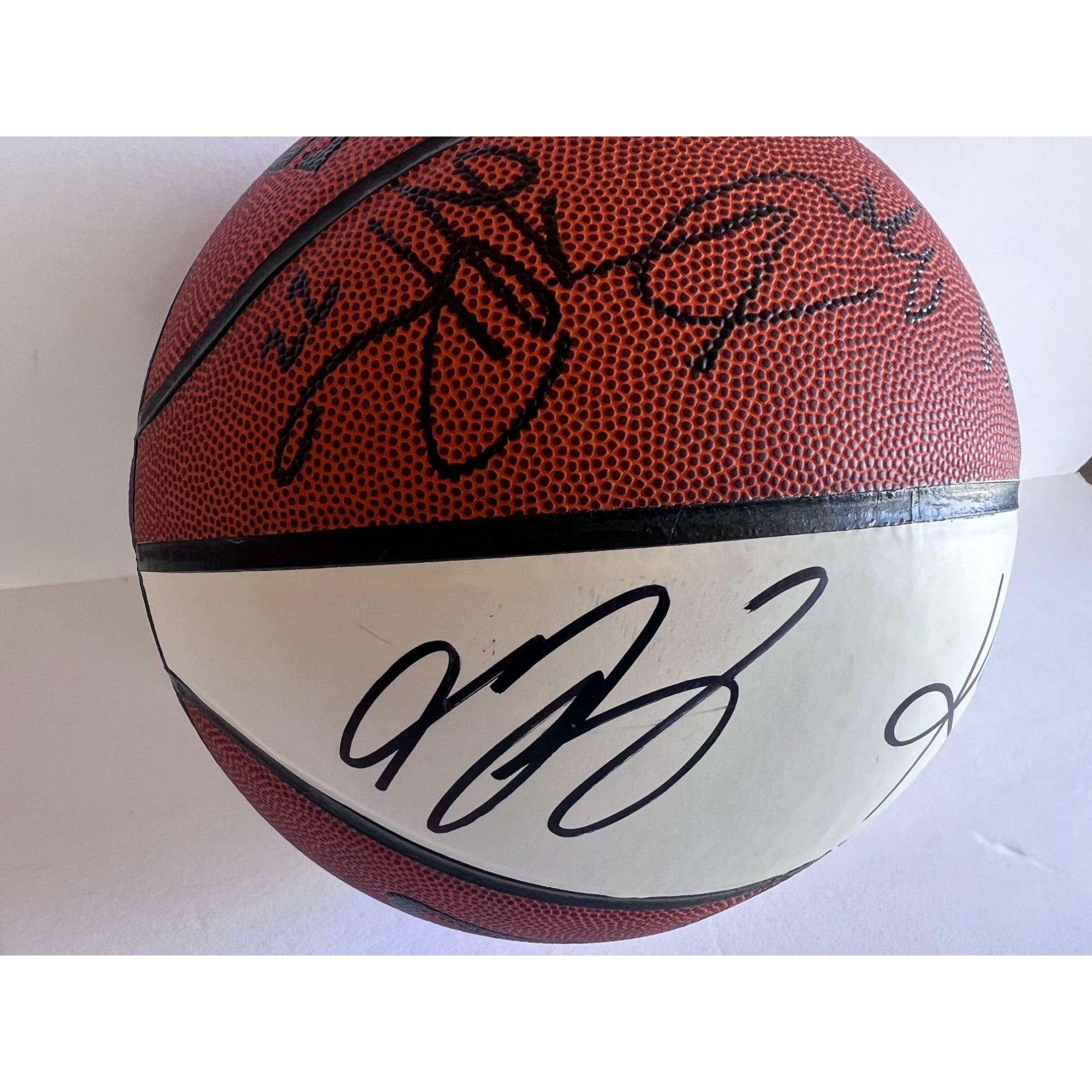 2008 USA basketball team signed Kobe Bryant LeBron James Dwyane Wade Chris Paul basketball sign with proof