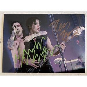 Brian Warner Marilyn Manson and Trent Reznor 5x7 photo signed with proof