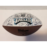Load image into Gallery viewer, Philadelphia Eagles 2022-23 Jalen Hurts, A.J. Brown, Fletcher Cox, Brandan Graham team signed football with proof free case
